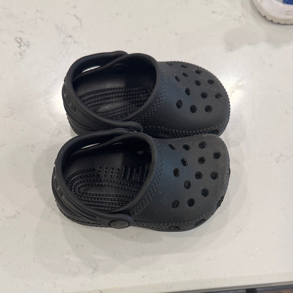 Kids Black Crocs